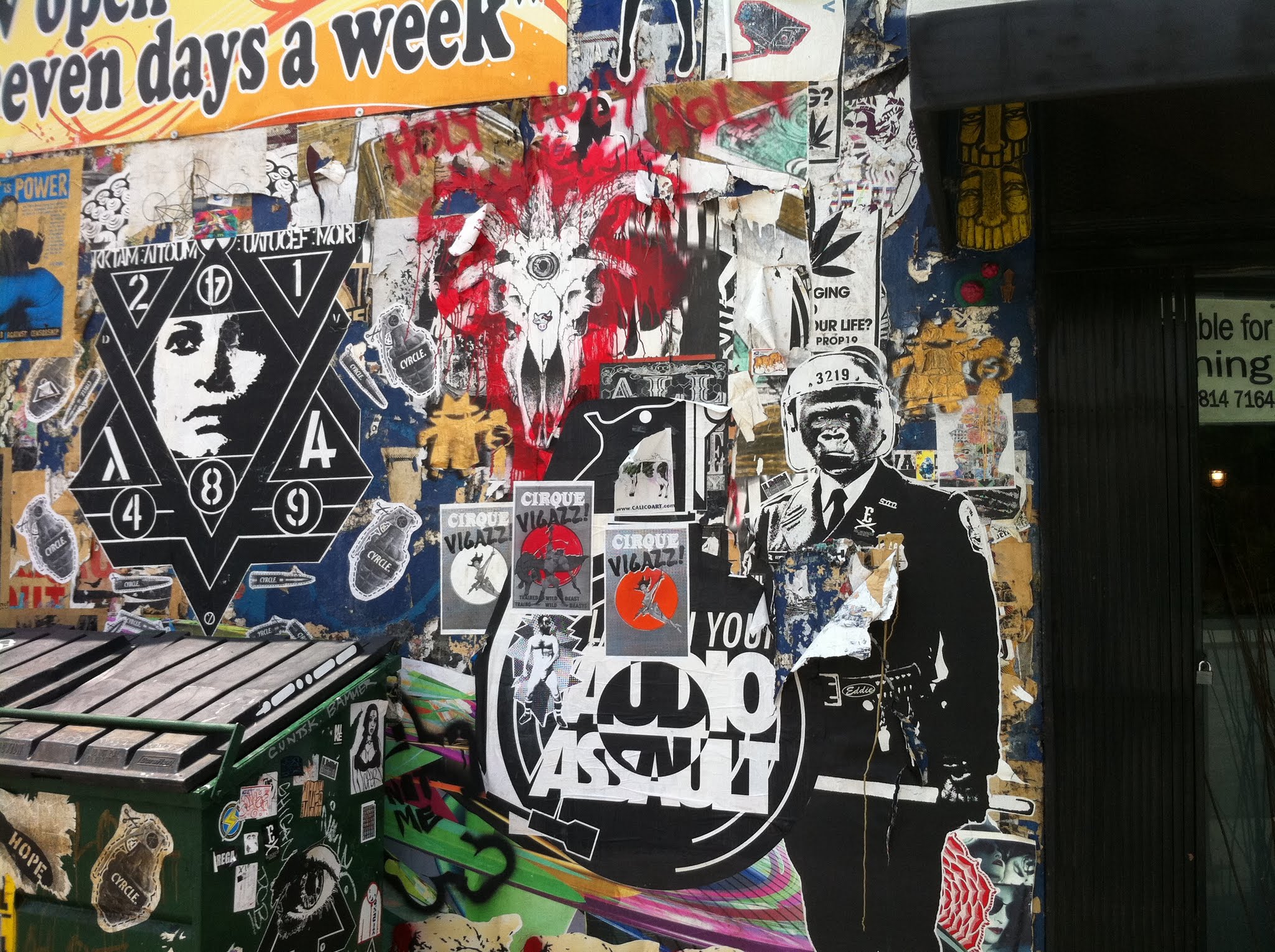 CIRQUE VIGAZZ & AUDIO ASSAULT & CYRCLE & HOPE — Traction Avenue, Los Angeles, California