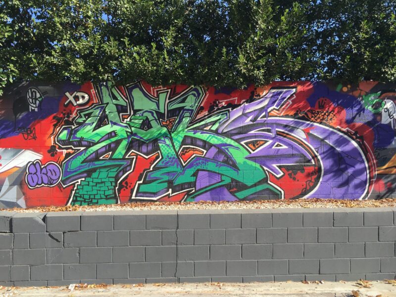 Wildstyle graffiti burner by SONIK and REMER on South Pasadena Avenue, Pasadena, 2016